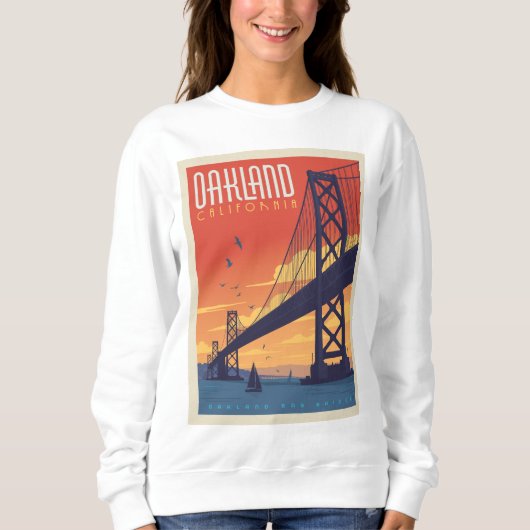 Sweatshirt Oakland, Californie (Devant)