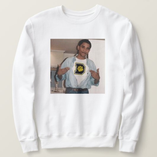 Sweatshirt Obama sous la jupe du DPU (Design devant)