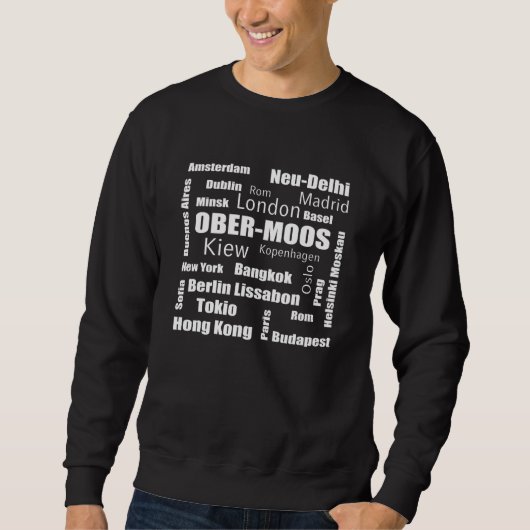 Sweatshirt Ober-Moos - New York - Ober-Moos Ma capitale (Devant)