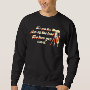 Sweatshirt Objectif Caméra Pour Un Photographe