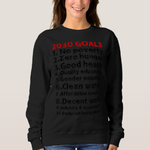 Sweatshirt Objectifs 2030 Innovative Visionary Motivational I
