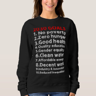 Sweatshirt Objectifs 2030 Innovative Visionary Motivational I