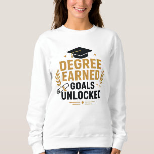 Sweatshirt Objectifs de diplôme obtenus Débloqués Femmes Dipl