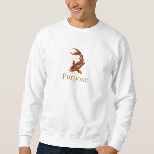 Sweatshirt Objet – Cadeau de Koi Intemporel Symbole de Force (Devant)