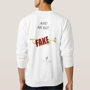 Sweatshirt Objets En Forme D'Instrument I Trumpet Bl. Texte.