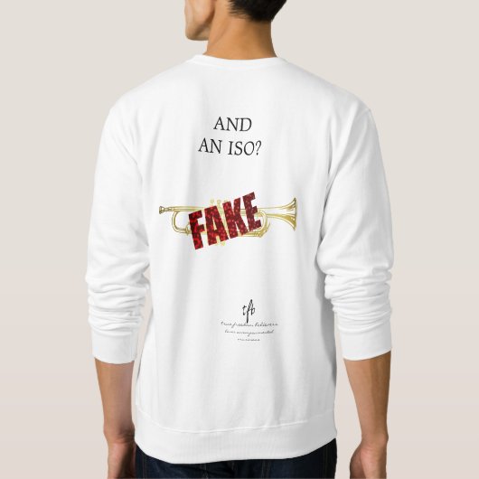 Sweatshirt Objets En Forme D'Instrument I Trumpet Bl. Texte. (Dos)