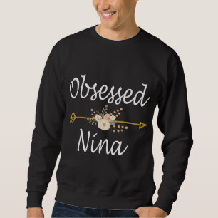 Sweatshirt Obsédée Nina Cute Thanksgiving Cadeaux de Noël