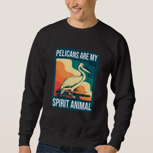 Sweatshirt Observateur d'oiseaux pélicans (Devant)