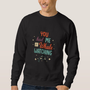 Sweatshirt Observation des baleines Océan Eau Voile Biologie
