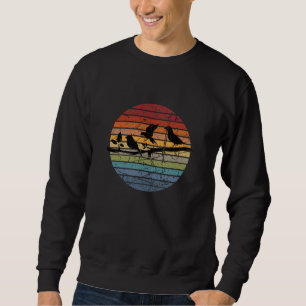 Sweatshirt Observation des oiseaux rétro