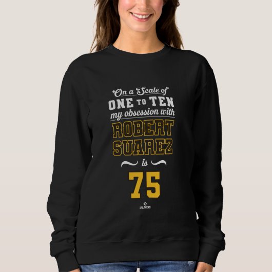 Sweatshirt Obsession Robert Suarez 75 San Diego MLBPA (Devant)