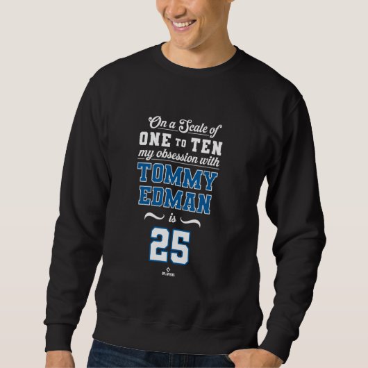 Sweatshirt Obsession Tommy Edman 25 Los Angeles MLBPA (Devant)
