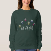 Sweatshirt Obtenez des gâteaux cuits colorés (Devant)