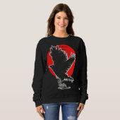 Sweatshirt Occult Crow Gothic Baphomet Raven Emo Witchcraft (Devant entier)