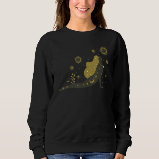 Sweatshirt Occult Magic Celestial Yoga 2 (Devant)