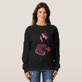 Sweatshirt Occult Magic Witch Flying Broom (Devant entier)