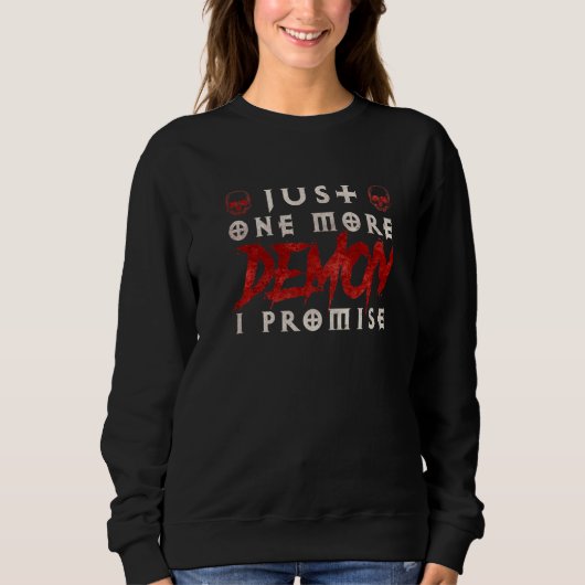 Sweatshirt Occulte Juste Un Démon De Plus Je Promets (Devant)