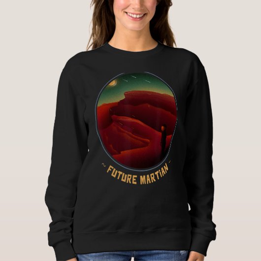 Sweatshirt Occupy Mars Futur Martian Explorer Rocket À Outer (Devant)