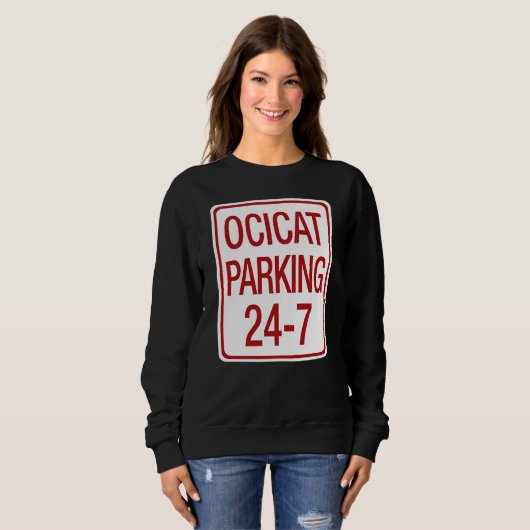 Sweatshirt Ocicat Parking (Devant entier)
