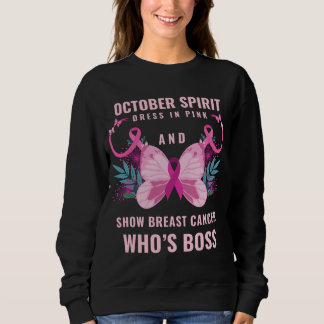 Sweatshirt Octobre Mois de sensibilisation au cancer du sein