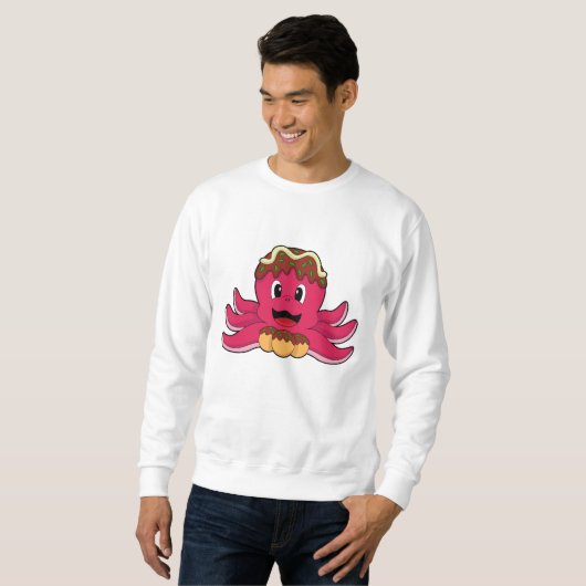 Sweatshirt Octopus avec gâteau (Devant entier)