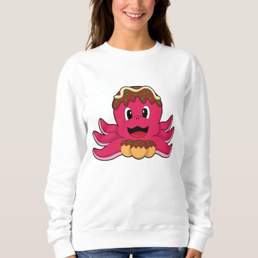 Sweatshirt Octopus avec gâteau (Devant)