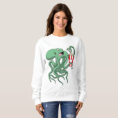 Sweatshirt Octopus avec Popcorn (Devant entier)