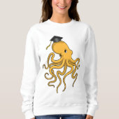 Sweatshirt Octopus comme étudiant avec diplôme (Devant)