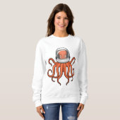 Sweatshirt Octopus en astronaute (Devant entier)