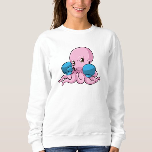 Sweatshirt Octopus en boîte avec gants de boxe (Devant)