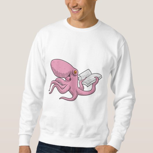Sweatshirt Octopus Nerd avec le livre (Devant)