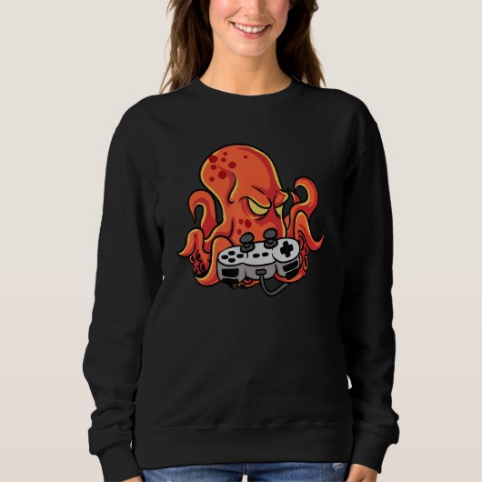 Sweatshirt Octopus Video Gamer Avec Contrôleur Console Jeu P (Devant)