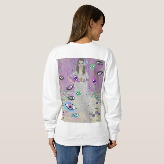 sweatshirt oculaire maléfique, sweatshirt lunaire (Dos entier)