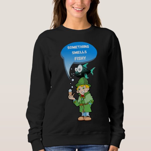 Sweatshirt Odeurs Fishy Junior Detective (Devant)