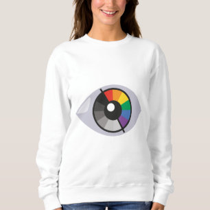 Sweatshirt OEil coloré de la diversité et de la créativité