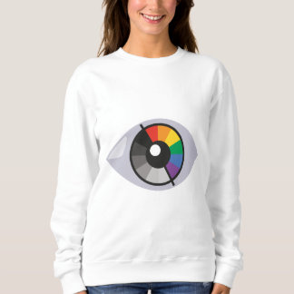 Sweatshirt OEil coloré de la diversité et de la créativité