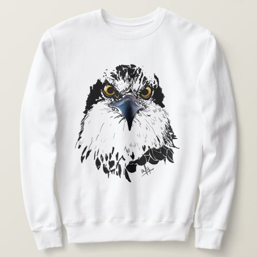 Sweatshirt Oeil piercing noir et blanc (Design devant)