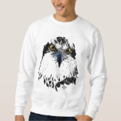 Sweatshirt Oeil piercing noir et blanc (Devant)