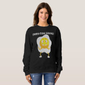 Sweatshirt Oeuf cool Pour Hommes Femmes Frites Pochées Protéi (Devant entier)