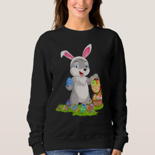Sweatshirt Oeufs de Pâques de lièvre Chasse lapin Lièvre de P