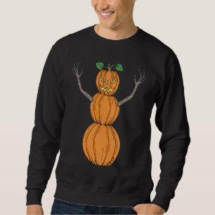 Sweatshirt Œuvre d'art Halloween de fantôme à tête de citroui