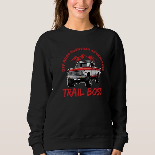 Sweatshirt Off Road Mountain Adventure Four Wheel 4x4 Truc (Devant)