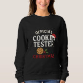 Sweatshirt Official Cookie Tester Christmas Tee (Devant)