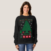 Sweatshirt Oh Chemist Tree Joyeux Noël Chemistère (Devant entier)