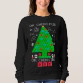 Sweatshirt Oh Chemistree Chemist Tree Funny Science Noël (Devant)