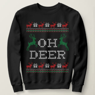 SWEATSHIRT OH DEER CHRISTMAS