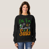 Sweatshirt Oh for Lucks Sake Saint Patrick's Day (Devant entier)