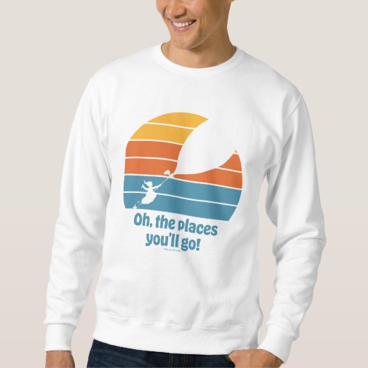 Sweatshirt Oh, Les Endroits Où Tu Vas Aller ! Sunset rétro (Devant)