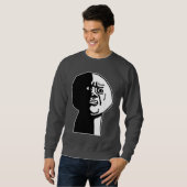 Sweatshirt Oh mon Dieu, pourquoi Guy Rage Face Mème (Devant entier)