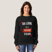 Sweatshirt Oh Regarde C'Est Du Vin O Horloge 56 (Devant entier)